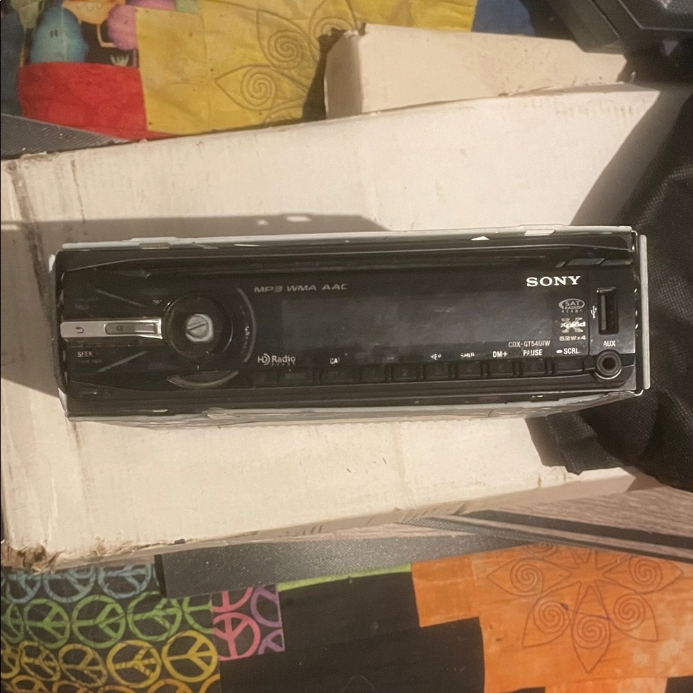 Sony Silver Car Audio Unit